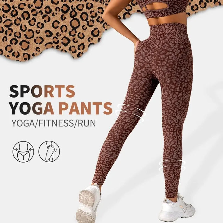 High-Quality High Waist Leopard Printed Leggings