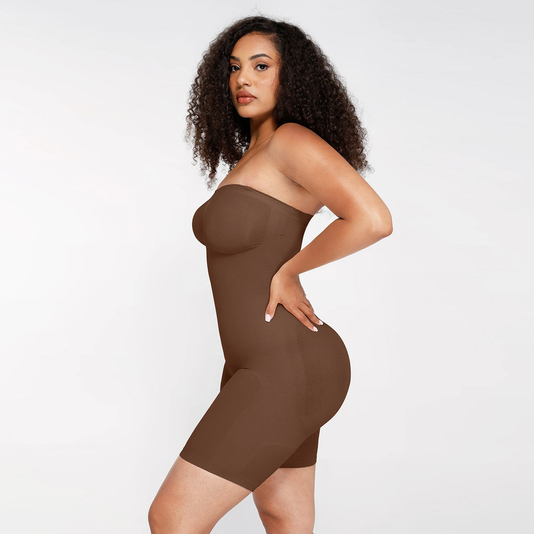 Strapless Seamless BodySculpt Bodysuit Butt Lifting Bodyshaper