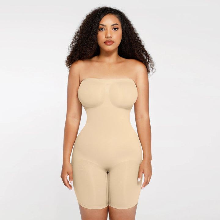 Strapless Seamless BodySculpt Bodysuit Butt Lifting Bodyshaper