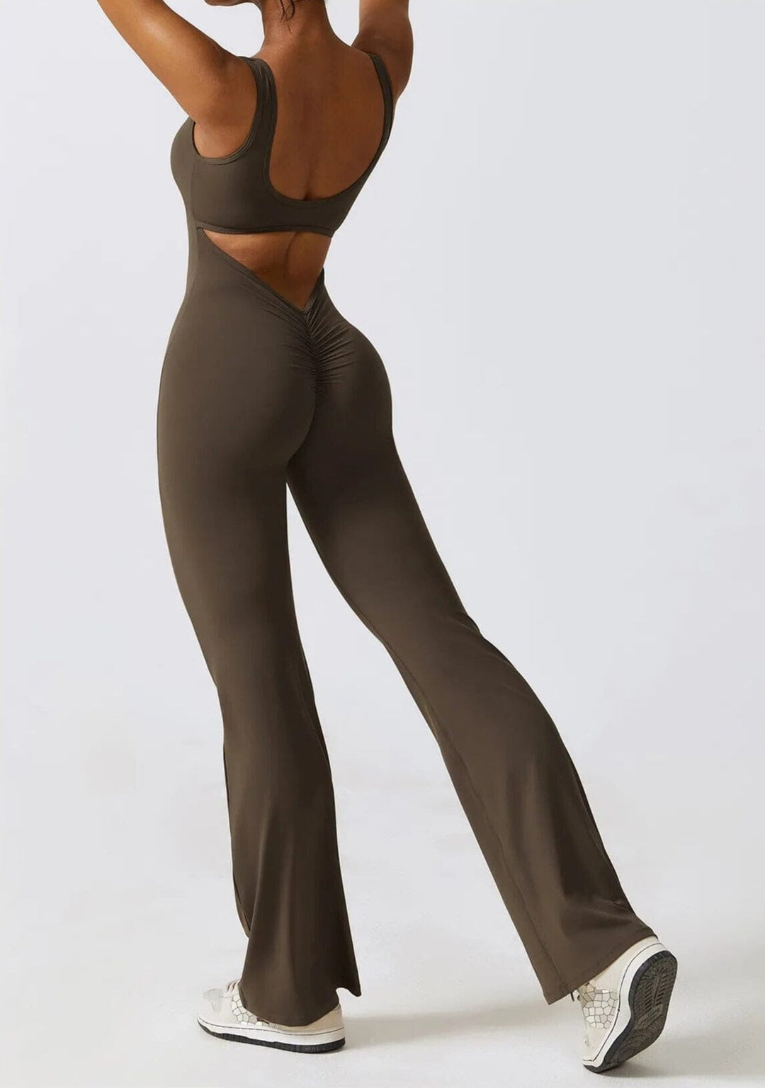 Imprint Hollow Back Jumpsuit