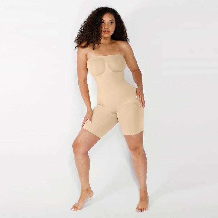 Strapless Seamless BodySculpt Bodysuit Butt Lifting Bodyshaper