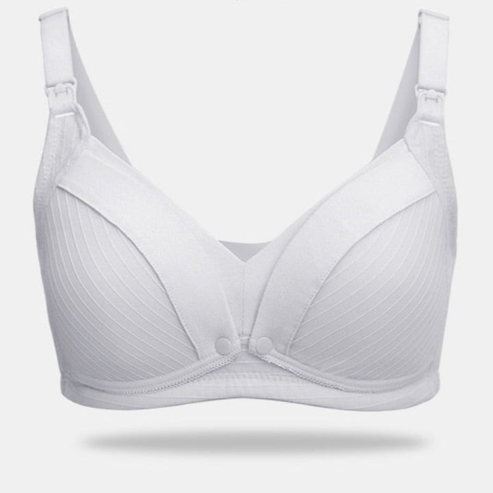 Nursing bra without underwires