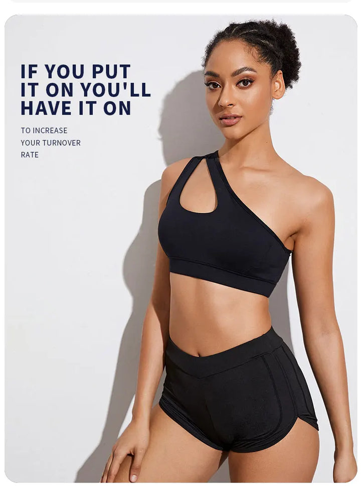 One Shoulder Sports Bra