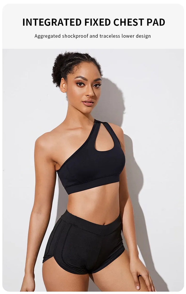 One Shoulder Sports Bra