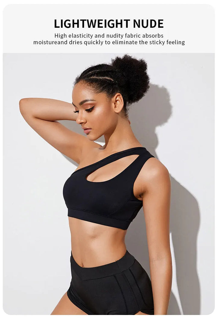 One Shoulder Sports Bra