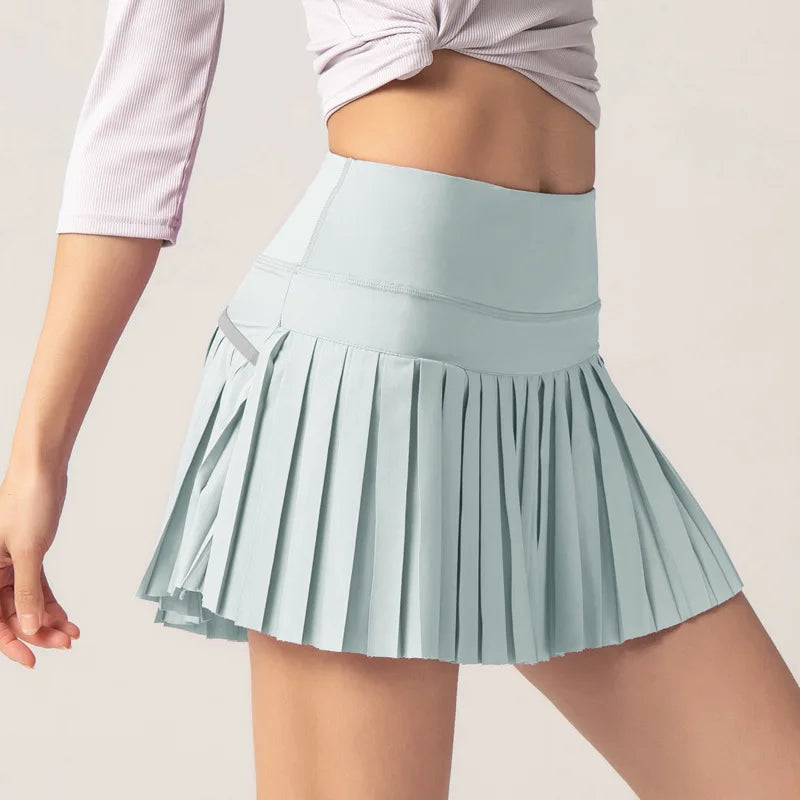 WOMEN'S TENNIS SKIRT WITH SHORTS PLEATED