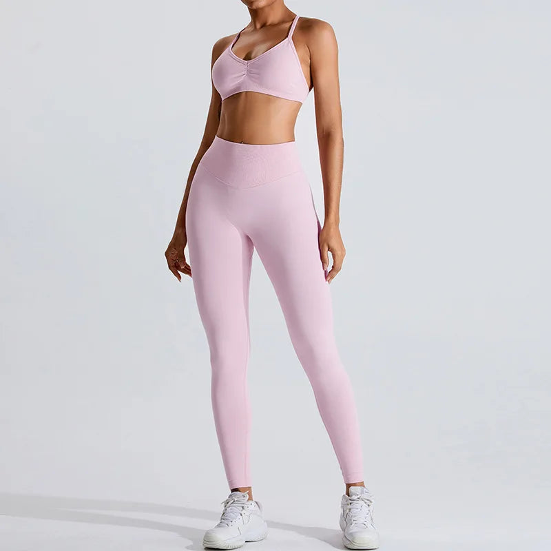 Seamless Workout Push-Up Crop Top