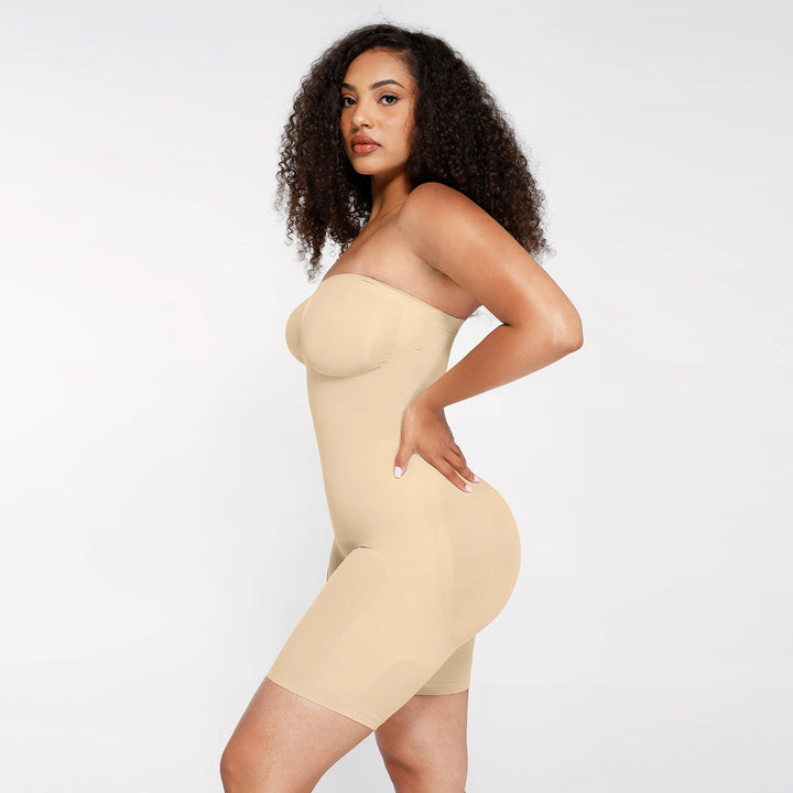 Strapless Seamless BodySculpt Bodysuit Butt Lifting Bodyshaper