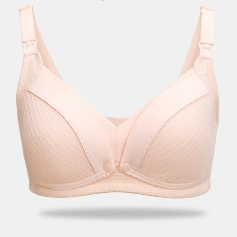 Nursing bra without underwires