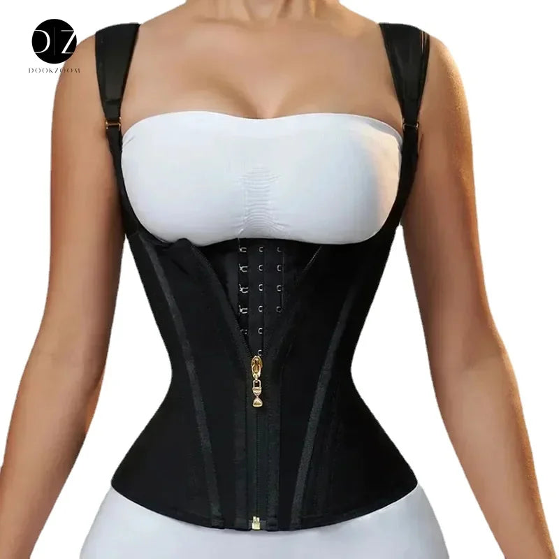 Waist Trainer for Women Body Shaper Corset Vest Tank Top with Steel Bones