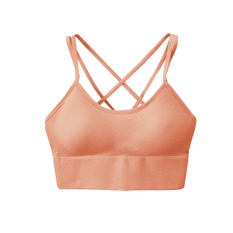 Seamless High Impact Cross Back Sport Bra