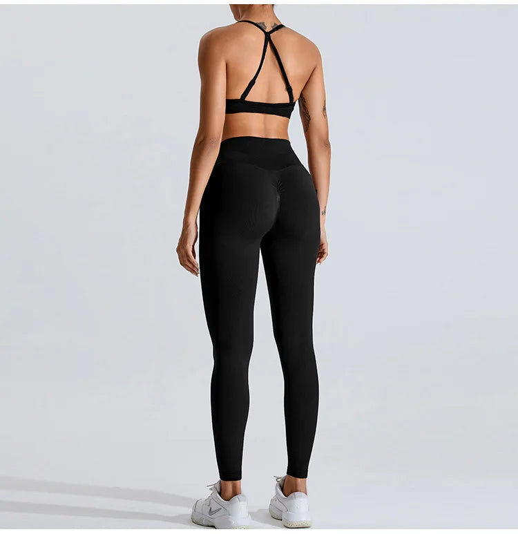 Seamless Workout Push-Up Crop Top