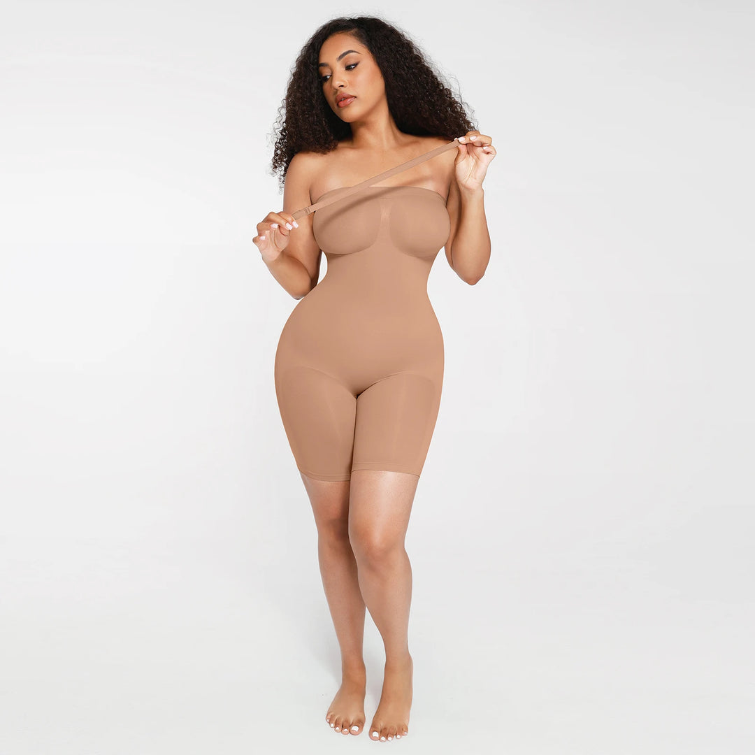 Strapless Seamless BodySculpt Bodysuit Butt Lifting Bodyshaper