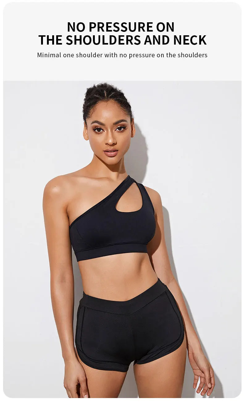 One Shoulder Sports Bra