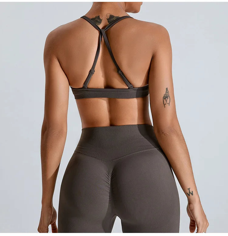 Seamless Workout Push-Up Crop Top