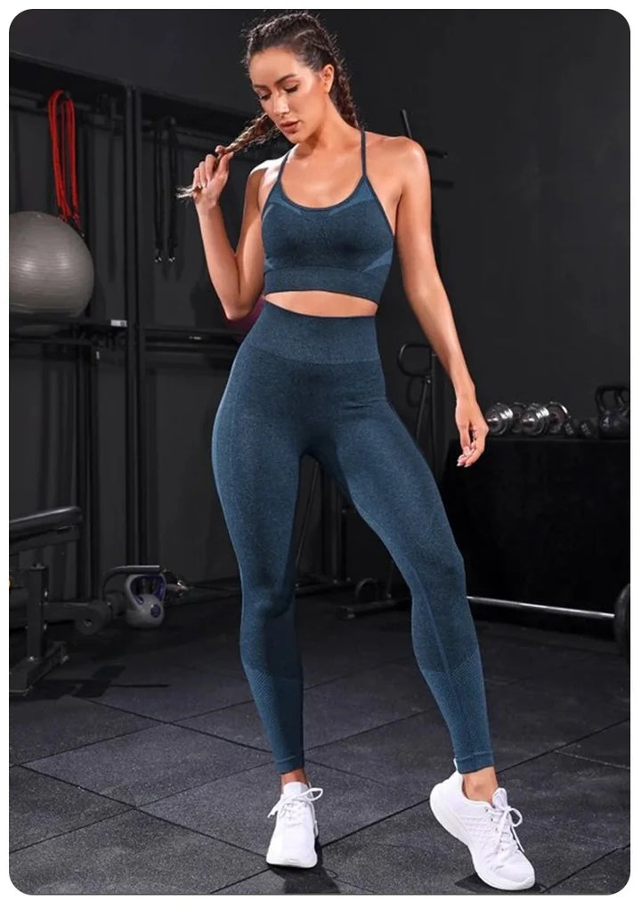 Seamless Tracksuit Yoga Set - 2 Pieces