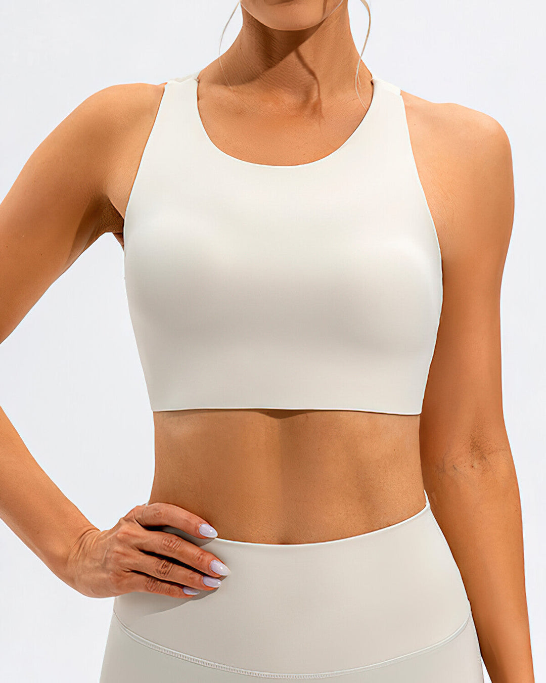 Cassandra Sports Bra - White