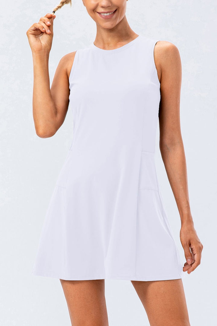 Sleeveless Tennis Dress Built-in Shorts