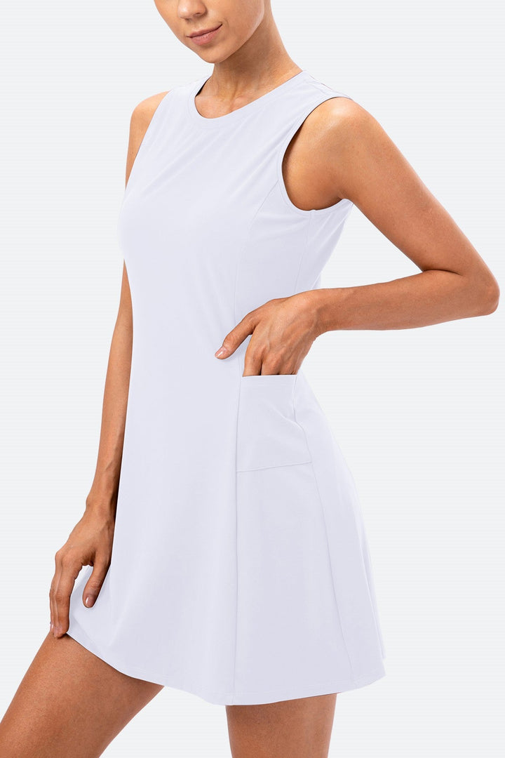 Sleeveless Tennis Dress Built-in Shorts