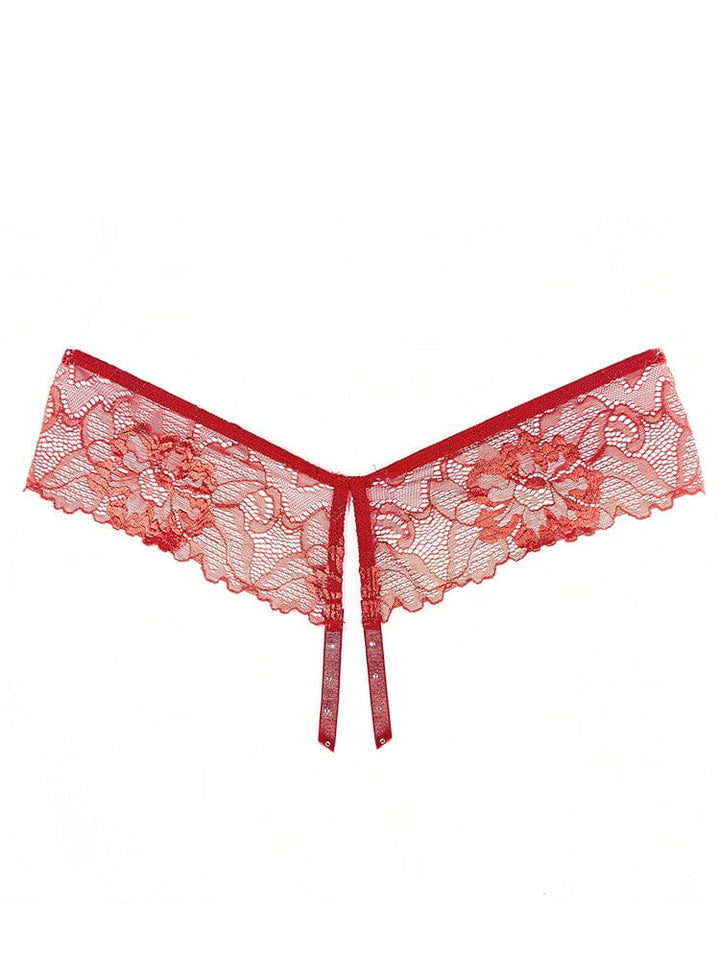 Allure Tallulah Scalloped Lace Open Panty