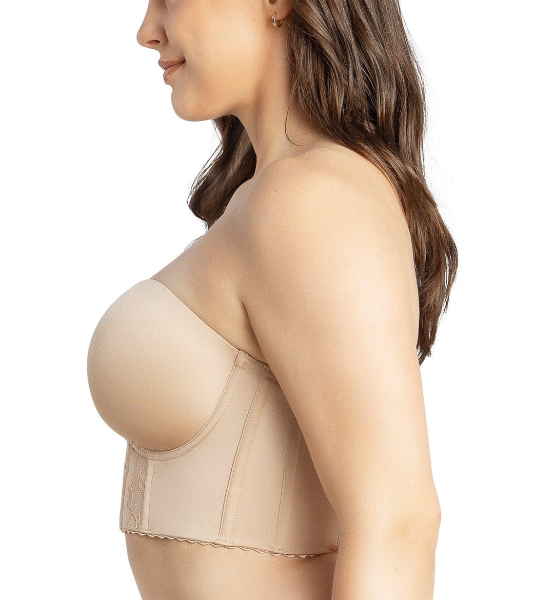 Parfait Elissa Molded Underwire Midi Bustier (P50116) - European Nude