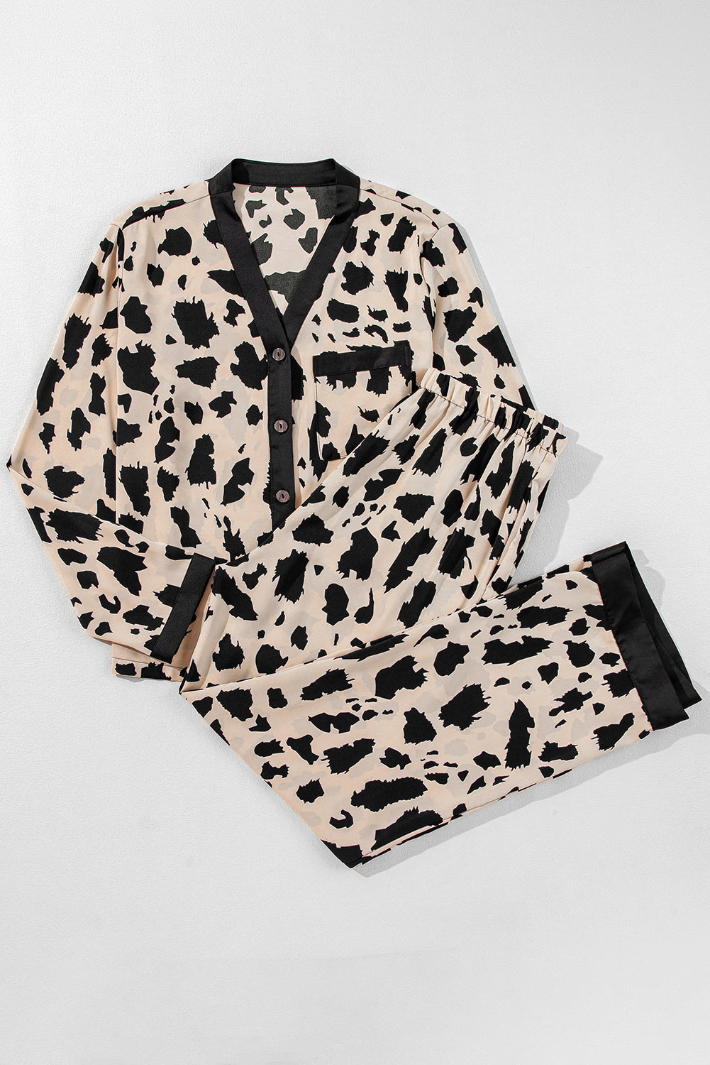 Cheetah Top and Pants Pajama Set