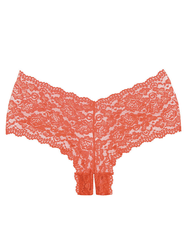 Adore Candy Apple Crotchless Lace Panty