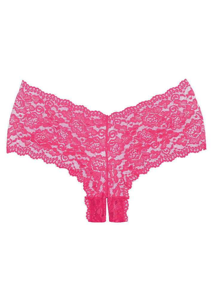 Adore Candy Apple Crotchless Lace Panty