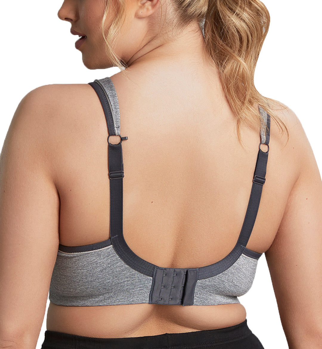 Sculptresse by Panache Non-padded Underwire Sports Bra (9441) - Charcoal Marl