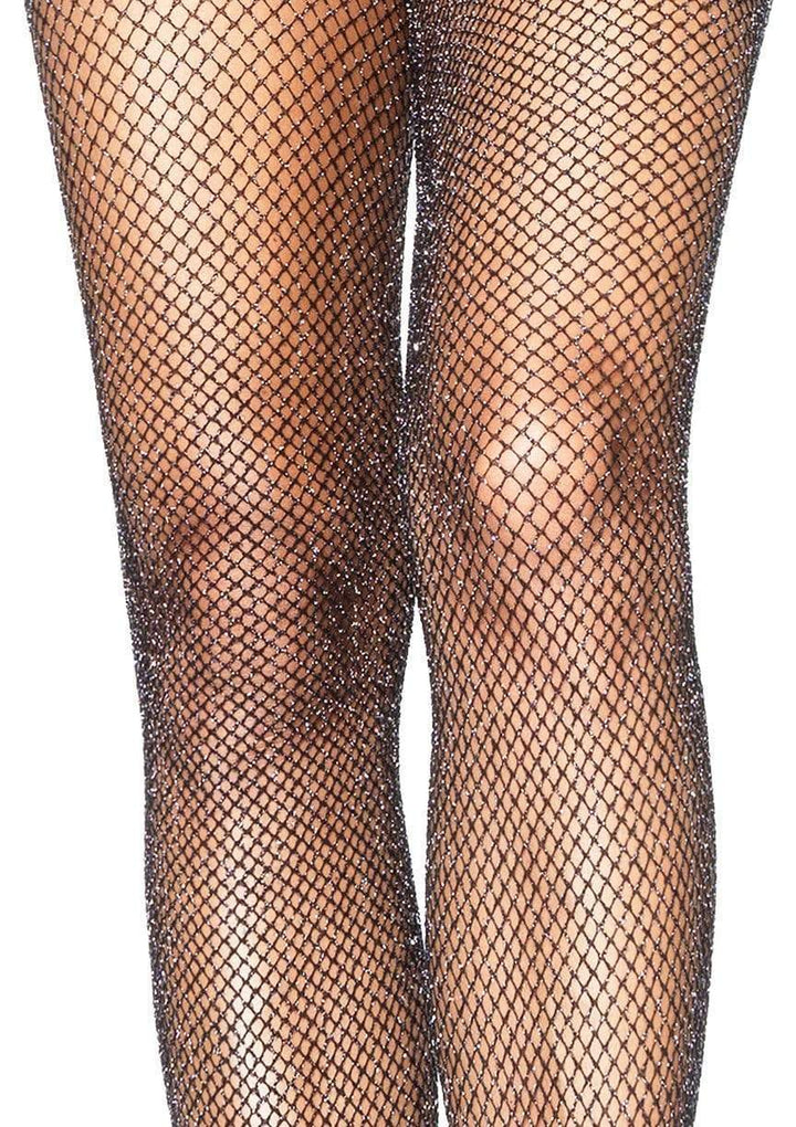 Paisley Glitter Fishnet Tights