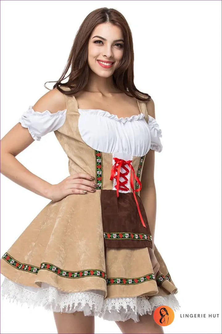 Bavarian Beer Maid Costume - Festive Elegance