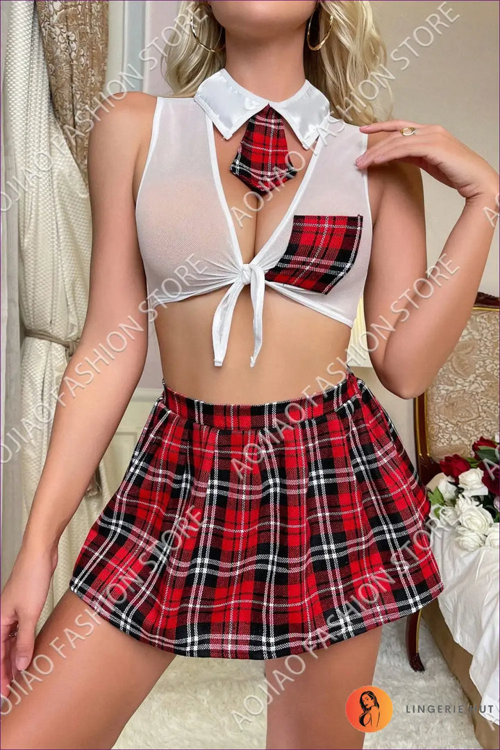 Tartan Temptation Costume - School Girl Chic Reimagined