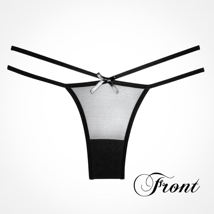 Adore Naughty Vanilla Strappy Mesh Panty