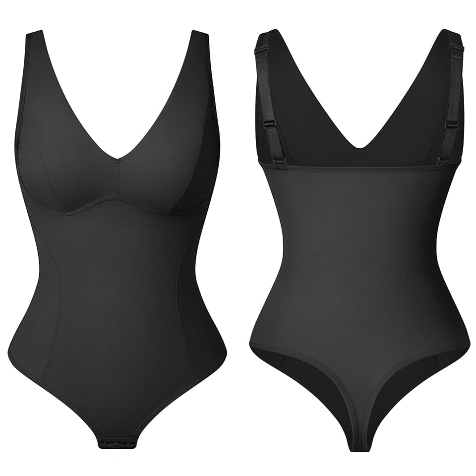 Slimming Bodysuit With a Deep Neckline